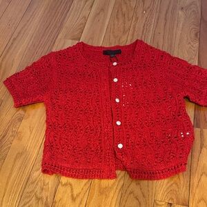 Zara Red Knit Sweater